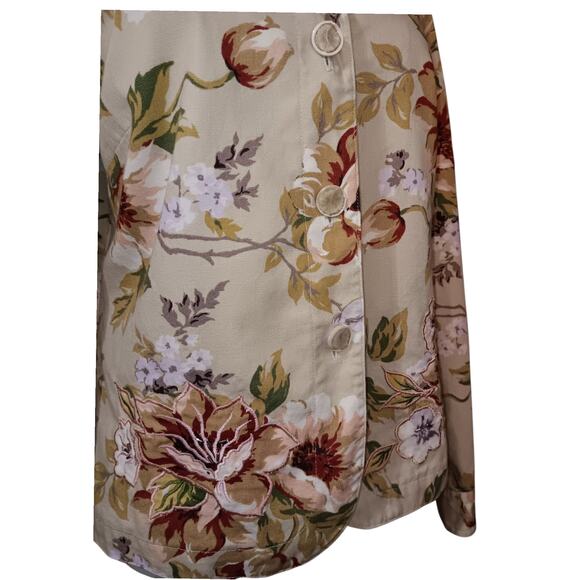 COLDWATER CREEK Embroidered Floral Jacket Blazer XS Romantic‎ Cottagecore Career - Picture 6 of 13
